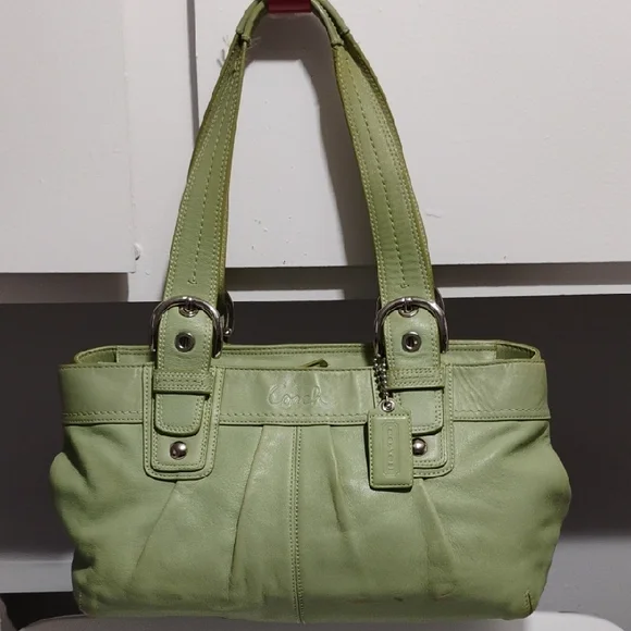 バッグ Coach Soho Hobo Shoulder Hand Bag Green Coach Soho Hobo Shop Shoulder Bag Large Green Leather NEW W